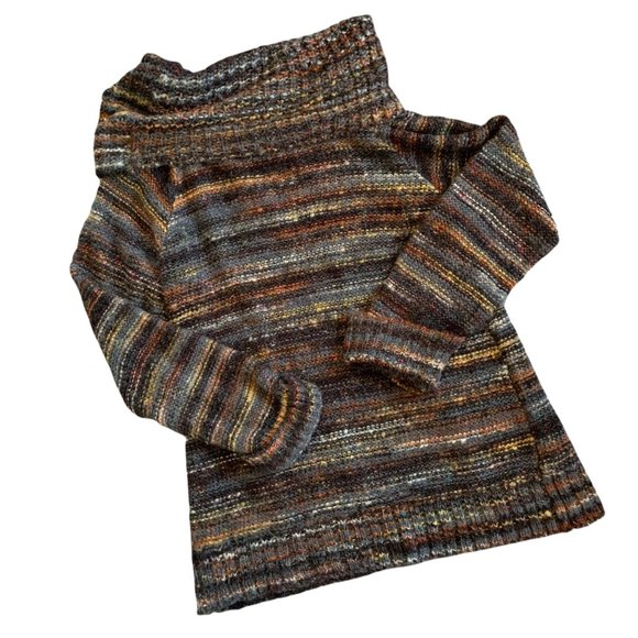 Verve Ami Boho Woven Knit Cowl Neck Sweater - Picture 6 of 6